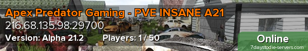 Apex Predator Gaming - PVE INSANE A21