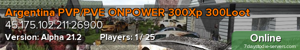 Argentina PVP/PVE ONPOWER 300Xp 300Loot