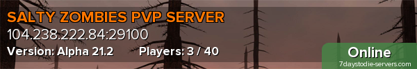 SALTY ZOMBIES PVP SERVER