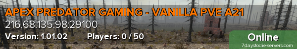 APEX PREDATOR GAMING - VANILLA PVE A21