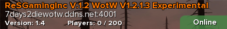 ReSGamingInc V.1.2 WotW V1.2.1.3 Experimental
