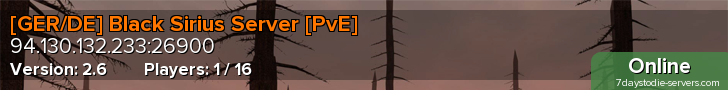 [GER/DE] Black Sirius Server [PvE]