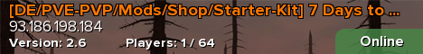 [DE/PVE-PVP/Mods/Shop/Starter-Kit] 7 Days to Die Veteranen