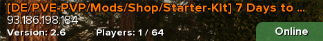 [DE/PVE-PVP/Mods/Shop/Starter-Kit] 7 Days to Die Veteranen