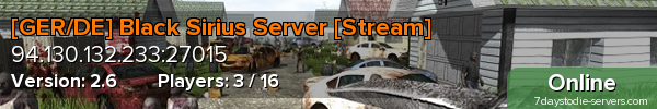 [GER/DE] Black Sirius Server [Stream]