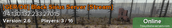 [GER/DE] Black Sirius Server [Stream]