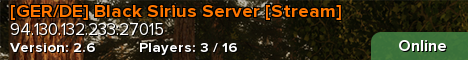 [GER/DE] Black Sirius Server [Stream]