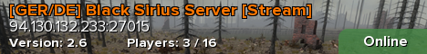 [GER/DE] Black Sirius Server [Stream]