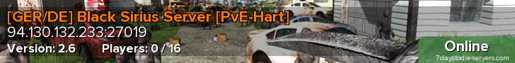 [GER/DE] Black Sirius Server [PvE-Hart]