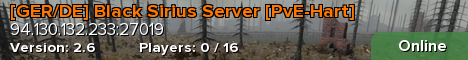[GER/DE] Black Sirius Server [PvE-Hart]