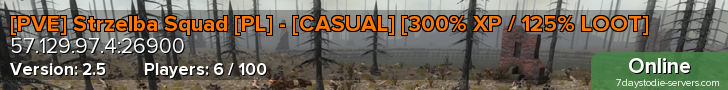 [PVE] Strzelba Squad [PL] - [CASUAL] [300% XP / 125% LOOT]