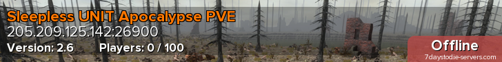 Sleepless UNIT Apocalypse PVE