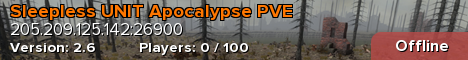 Sleepless UNIT Apocalypse PVE