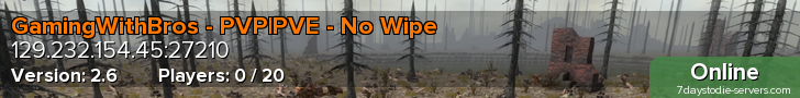 GamingWithBros - PVP|PVE - No Wipe