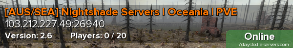 [AUS/SEA] Nightshade Servers | Oceania | PVE