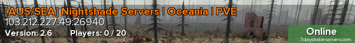 [AUS/SEA] Nightshade Servers | Oceania | PVE