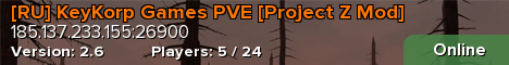 [RU] KeyKorp Games PVE [Project Z Mod]