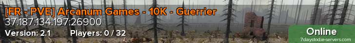 [FR - PVE] Arcanum Games - 10K - Guerrier
