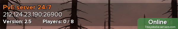PvE server 24/7