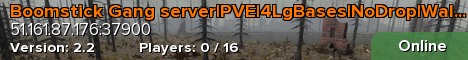 Boomstick Gang server|PVE|4LgBases|NoDrop|Walk/Jog
