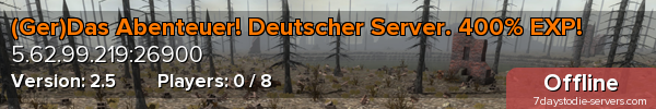 (Ger)Das Abenteuer! Deutscher Server. 400% EXP!