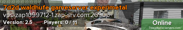 7d2d waldhufe gameserver experimetal