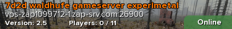 7d2d waldhufe gameserver experimetal