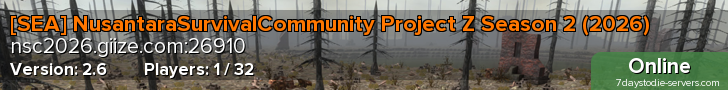 [SEA] NusantaraSurvivalCommunity Project Z Season 2 (2026)