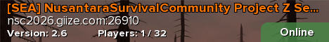 [SEA] NusantaraSurvivalCommunity Project Z Season 2 (2026)