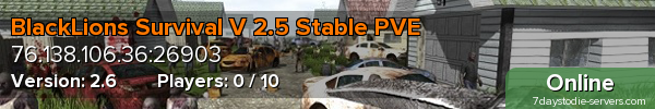 BlackLions Survival V 2.5 Stable PVE