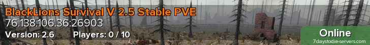 BlackLions Survival V 2.5 Stable PVE