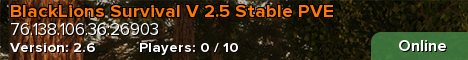 BlackLions Survival V 2.5 Stable PVE