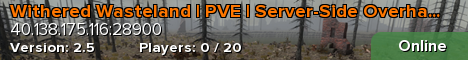 Withered Wasteland | PVE | Server-Side Overhaul