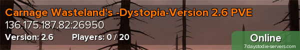 Carnage Wasteland's -Dystopia-Version 2.6 PVE