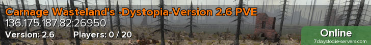 Carnage Wasteland's -Dystopia-Version 2.6 PVE