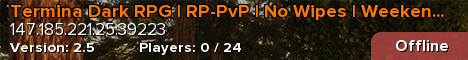 Termina Dark RPG | RP-PvP | No Wipes | Weekend Raids