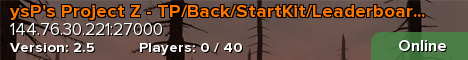 ysP's Project Z - TP/Back/StartKit/Leaderboard/Rewards/Shop