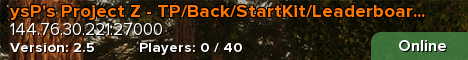 ysP's Project Z - TP/Back/StartKit/Leaderboard/Rewards/Shop