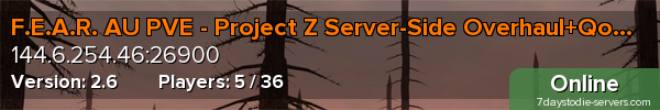 F.E.A.R. AU PVE - Project Z Server-Side Overhaul+QoL Addons