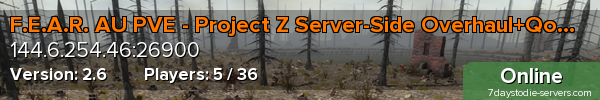 F.E.A.R. AU PVE - Project Z Server-Side Overhaul+QoL Addons