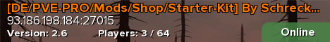 [DE/PVE-PRO/Mods/Shop/Starter-Kit] By Schrecken-Der-Nacht
