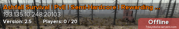 Ashfall Survival | PvE | Semi-Hardcore | Rewarding Progressi