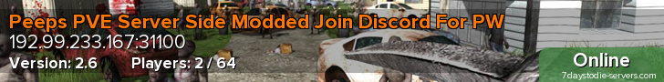 Peeps PVE Server Side Modded Join Discord For PW