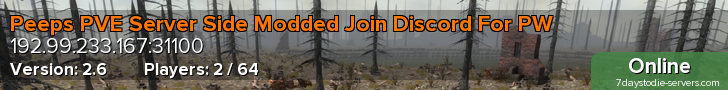Peeps PVE Server Side Modded Join Discord For PW