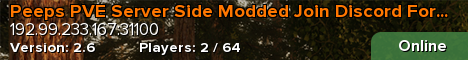Peeps PVE Server Side Modded Join Discord For PW