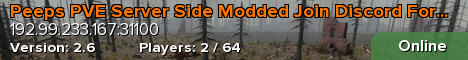 Peeps PVE Server Side Modded Join Discord For PW