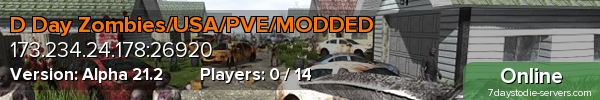 D Day Zombies/USA/PVE/MODDED